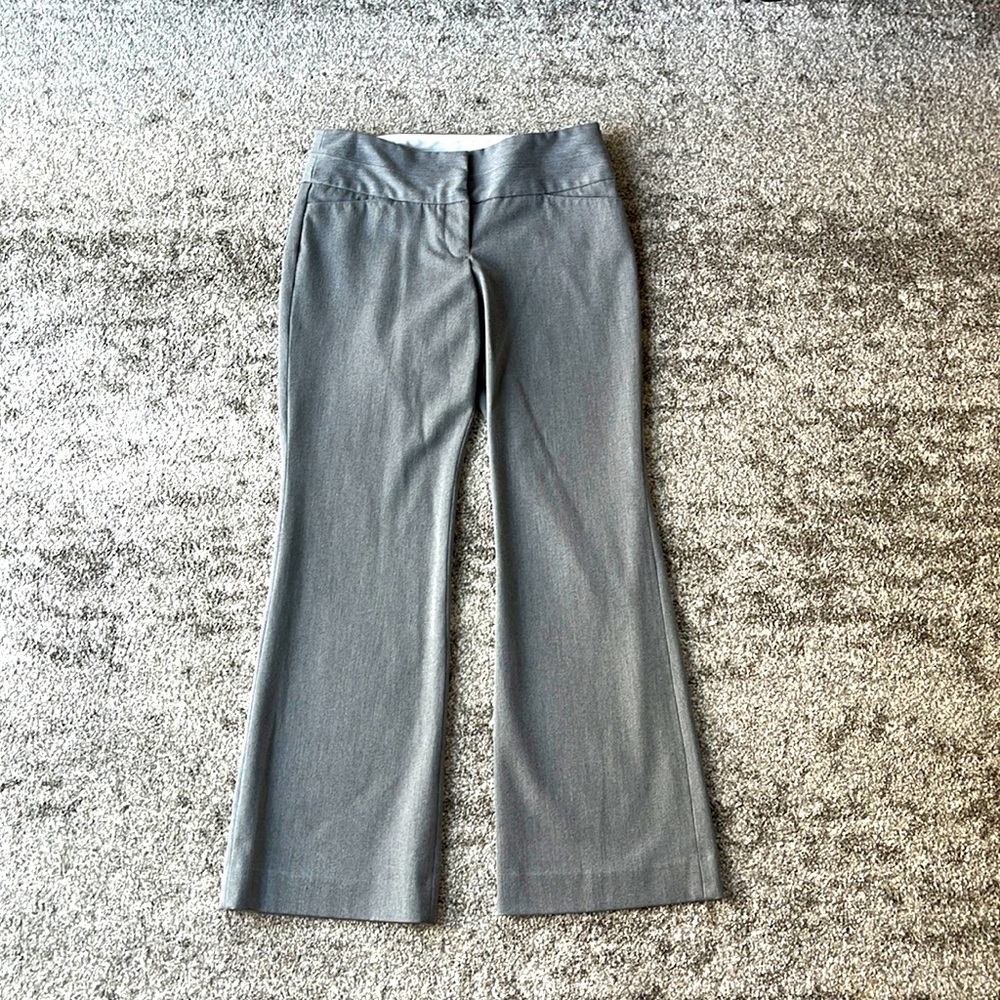 Express Gray Editor Trouser, Size 0 Short